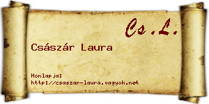 Császár Laura névjegykártya